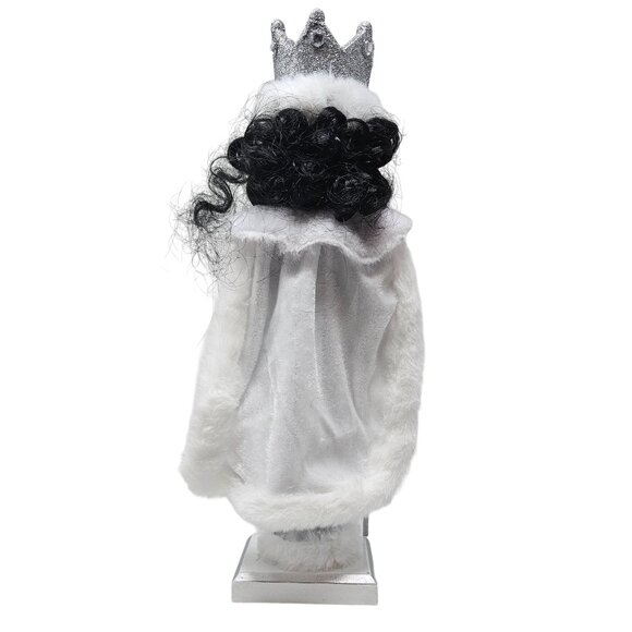 Ethnic Princess Silver and White 14" Christmas Nutcracker - Picture 3 of 5